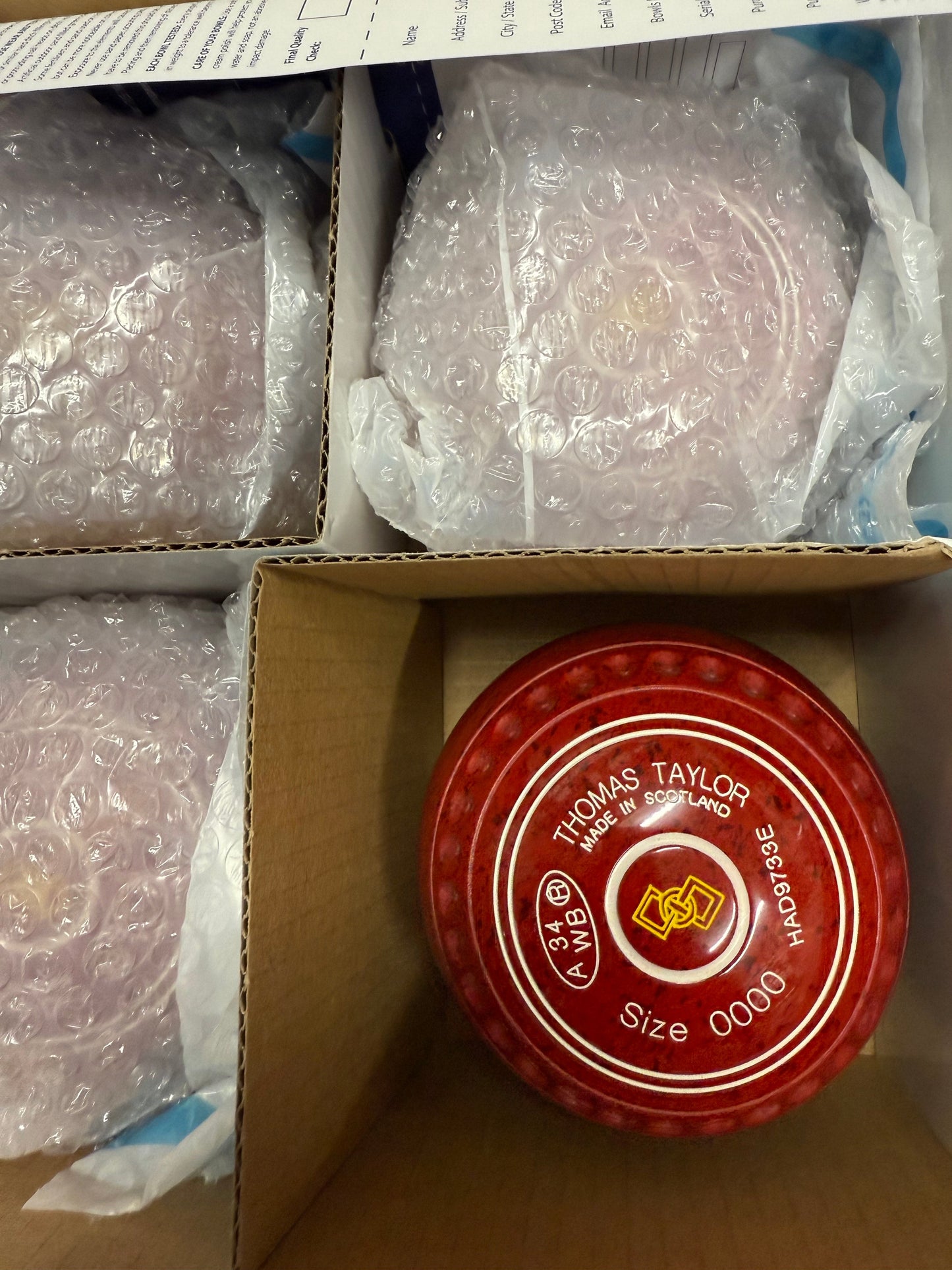 Taylor Ace Lawn Bowls Size 0000 Pro Grip