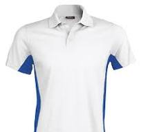 Gents Kariban Flag White/Blue Polo XL or 2XL Only