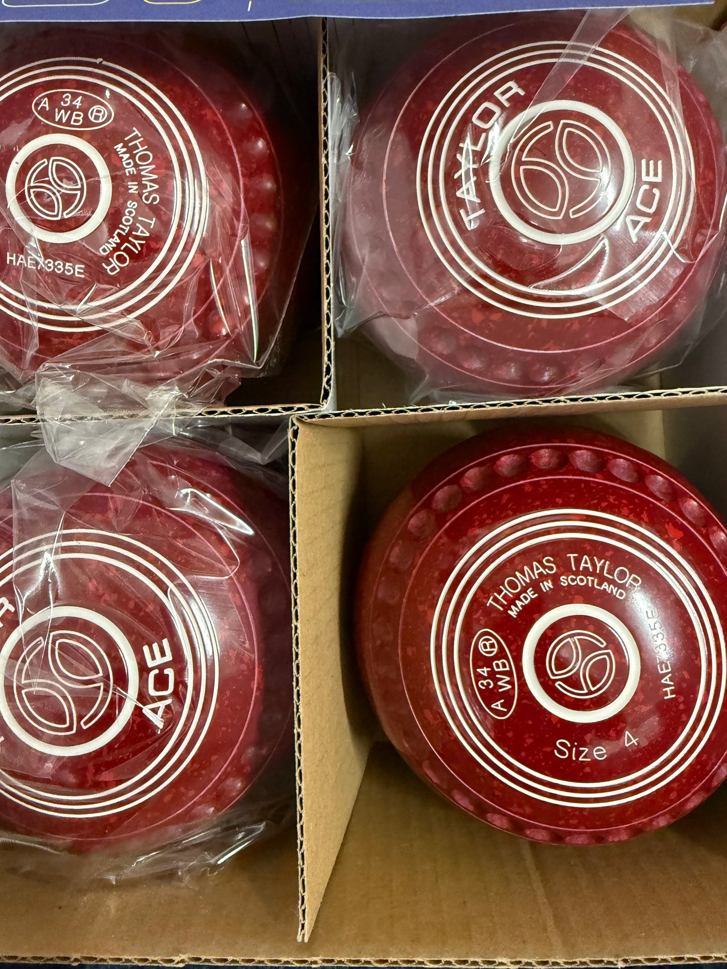 Taylor Ace Lawn Bowls Size 4 Pro Grip