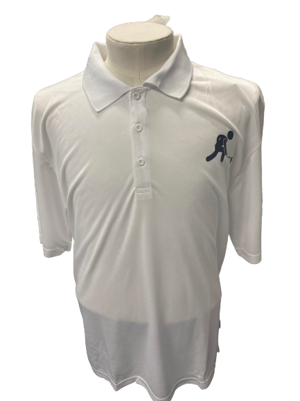 Cooltex Mens White Polo - Bowler Logo