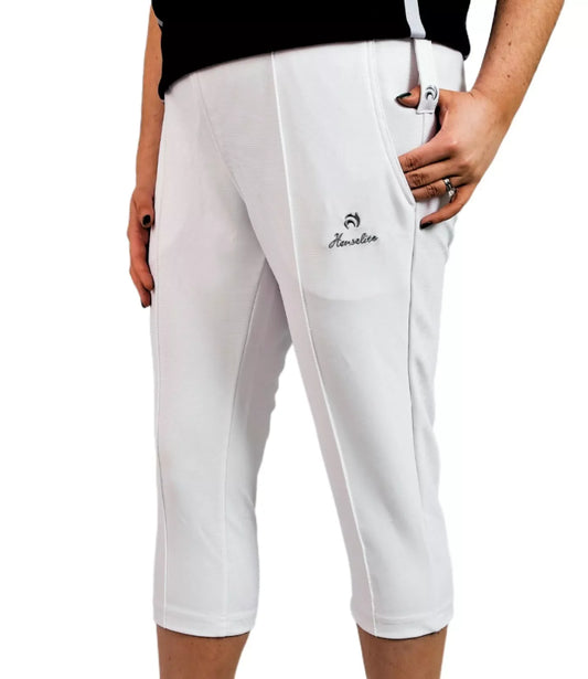 Ladies Cropped White Trousers Size 2XL ( 18-20)